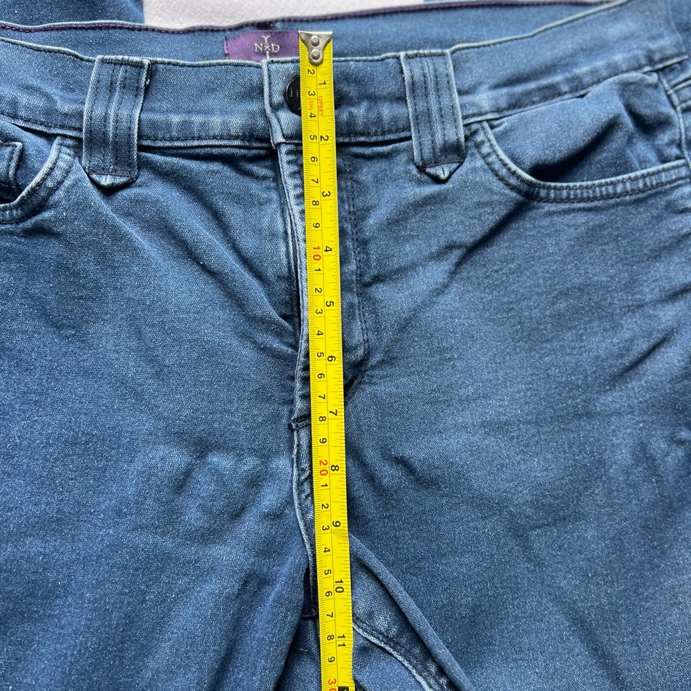NYDJ Dark Blue Straight Leg Denim size 14 petite - Picture 3 of 8